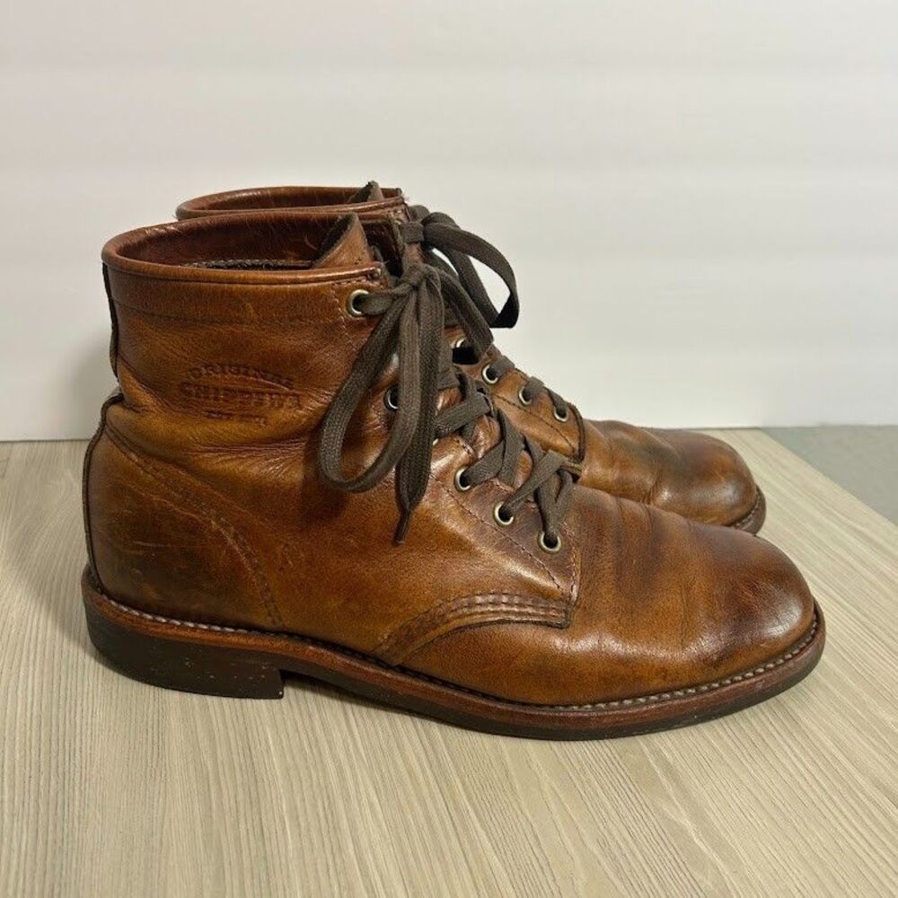 Chippewa Classic Service Boot Tan Renegade Brown Heritage Made in USA Men's 10